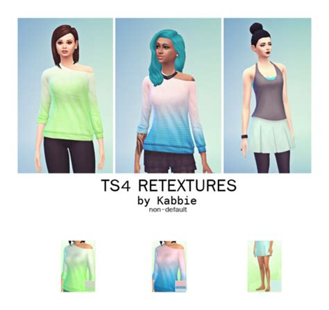 My Sims 4 Blog 3 Tops And Sneakers For Females By Krabbie