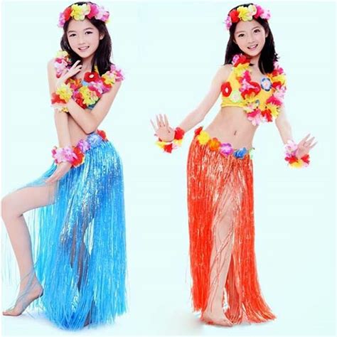 Buy Hawaiian Grass Skirt Hula Skirt Lei Costume Luau