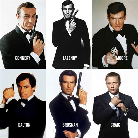 Who S Your Bond Of Choice James Bond Actors James Bond Movies James Bond