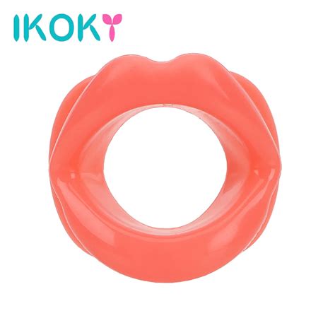 ikoky sex toys for women oral sex sexy lips rubber mouth gag bondage sex products toys o ring
