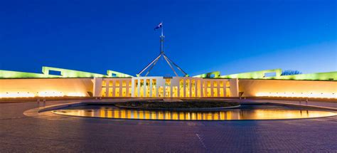 4k Hyperlapse Video Of Parliament House In Canberra Australia From Day