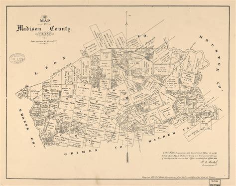 Map Of Madison County Texas Library Of Congress