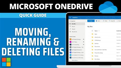 How To Move Rename And Delete Onedrive Files Youtube