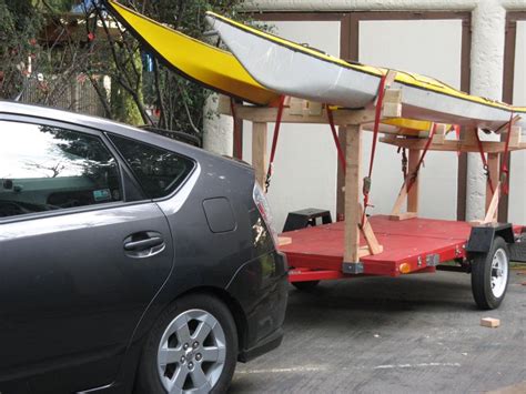 Diy Utility Trailer Kayak Rack The Diy Kayak Trailer That Saves Your