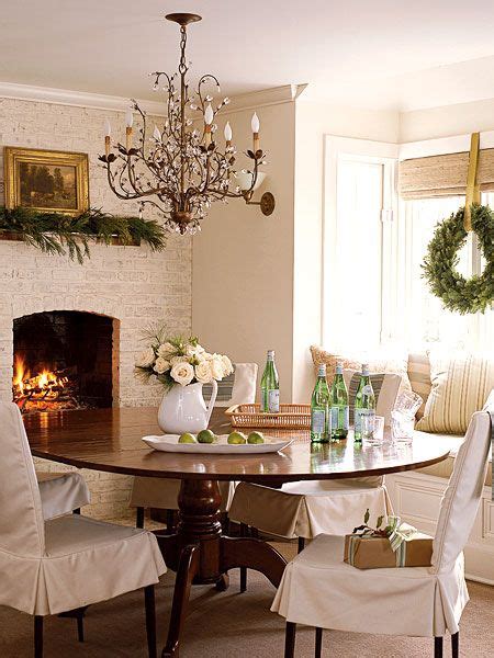 10 audacious dining rooms with brick walls | modern dining tables. The exposed brick wall and fireplace in this Sag Harbor ...