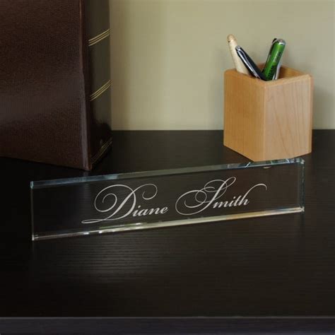 Designs Freestanding Desktop Nameplate With Choice Of