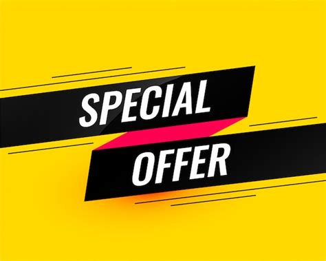 Special Offer Modern Sale Banner Template Vector Free Download