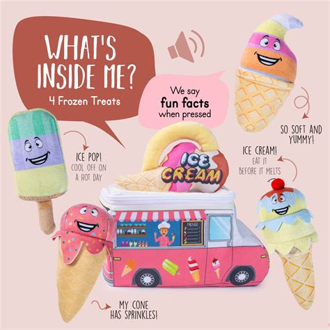 Plush Ice Cream Truck Toy Set Plush Creations 195