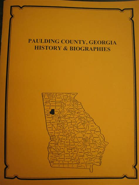 Paulding County Georgia History And Biographies Mountain Press And