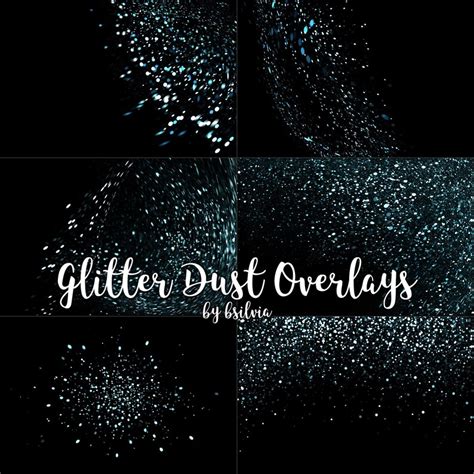 Glitter Dust Overlays Glitter Texture Overlays Glitter Bokeh Overlays