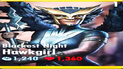 Injustice Gods Among Us Ios Blackest Night Hawkgirl Challenge