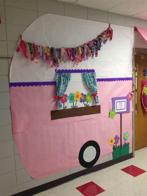 Classroom door decorating ideas have started to become more i love a cleverly decorated classroom door, and the kids seem to love it, too! Gone Glamping! | Camping classroom, Camping theme ...