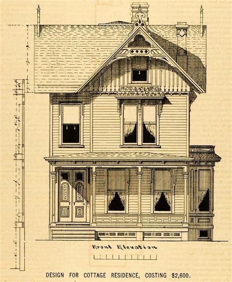Architectural Drawings 1800 S Victorian House Plans C