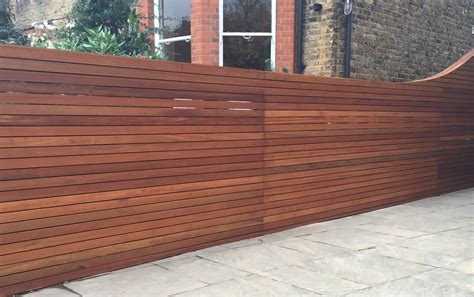 Wood Slat Privacy Fence