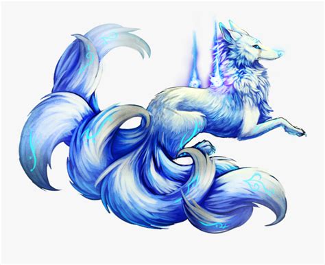 Clip Art Cool Pics Of Wolves Blue Nine Tailed Fox Free Transparent