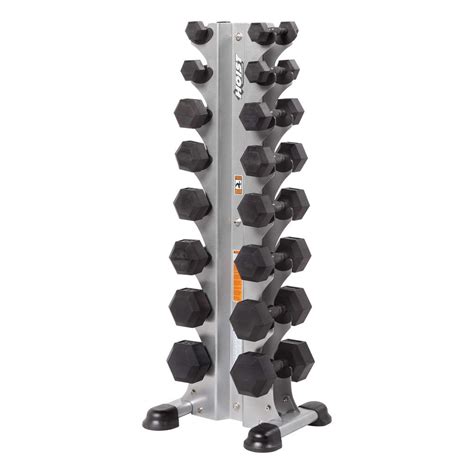 Hoist Vertical Hex Dumbbell Rack 8 Pairs — 360 Sports Products