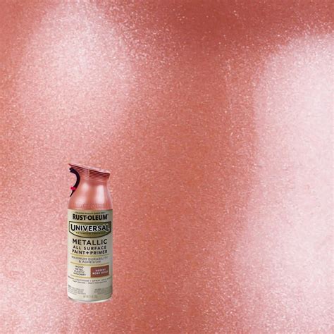 Rust Oleum Universal 11 Oz All Surface Metallic Desert Rose Gold Spray Paint And Primer In One