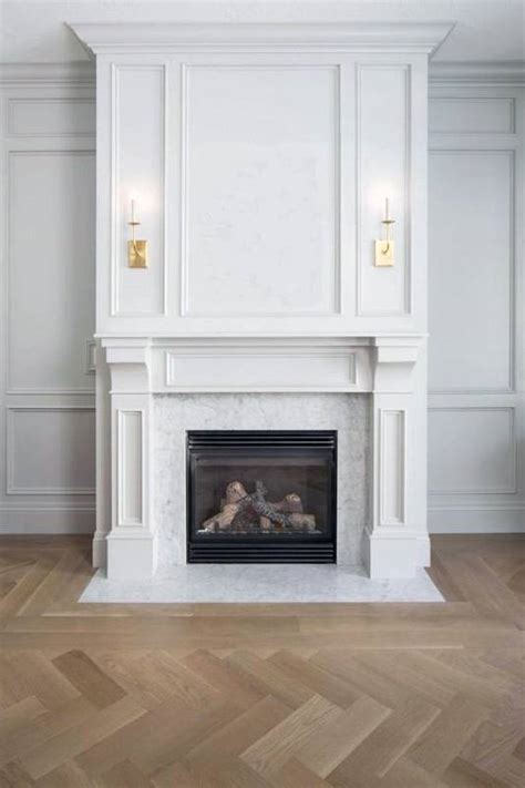 White Fireplace With Wood Mantel Fireplace Guide By Linda