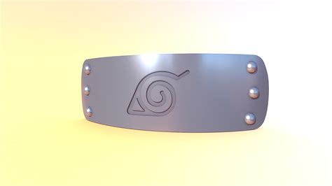 New And Improved Naruto Headband Download Free 3d Model By Calfan