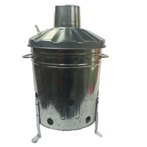 Mini Garden Incinerator Galvanized Small Fire Bin 15l For Sale Online