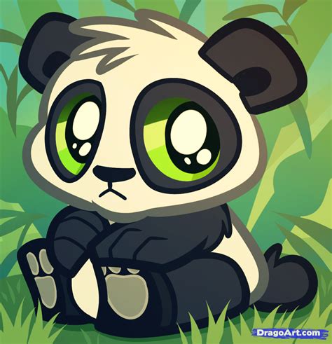 How To Draw A Baby Panda Baby Panda Bear Cub Step By Step Forest