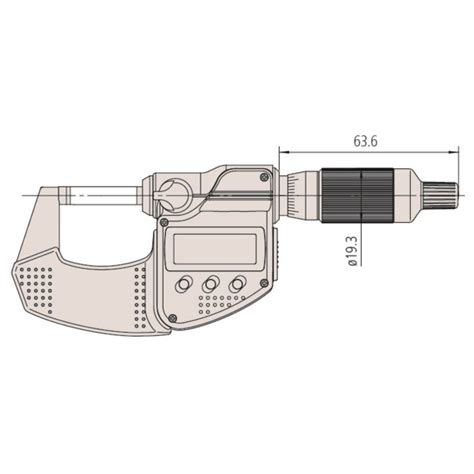 Mitutoyo Digimatic Micrometers Ip65 Ratchet Thimble 0 25mm 25 50mm 5