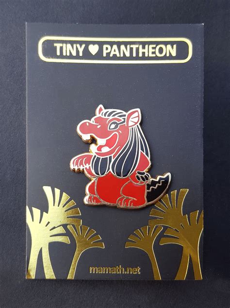 tiny pantheon taweret enamel pin cute ancient egyptian hippo etsy australia