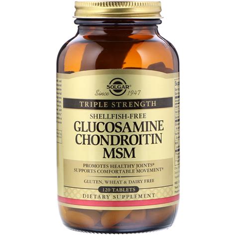 Solgar Glucosamine Chondroitin Msm Triple Strength 120 Tablets Iherb