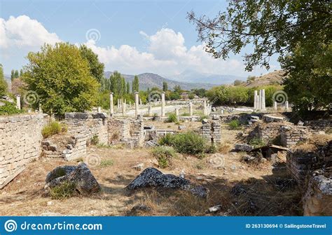 The Hadrianic Baths Of Aphrodisias Turkey Stock Photo Image Of