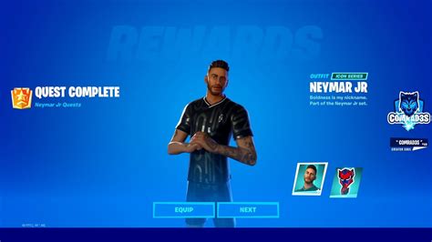 how to unlock neymar jr skin in fortnite complete quests from soccer characters neymar jr