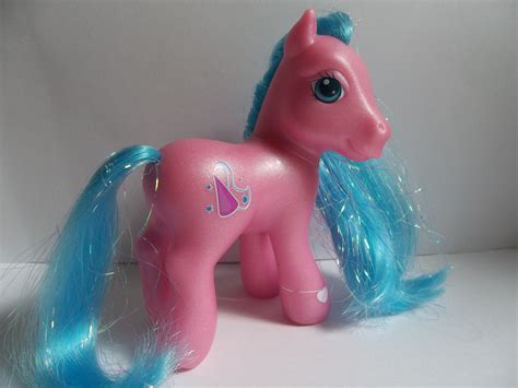 Royal Ribbon My Little Pony G3 Pink Princess Blue Hair Tinsel