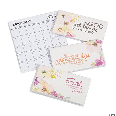 2023 2024 Faith Watercolors Pocket Calendars 12 Pc Discontinued