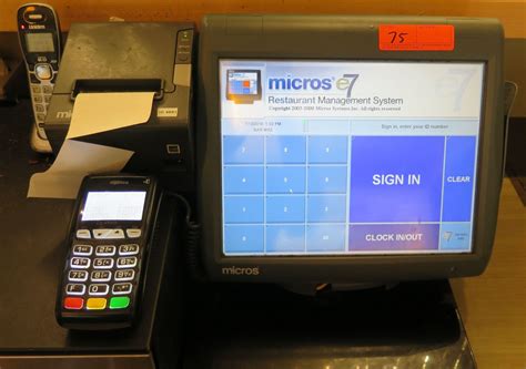 Micros Pos System Wmicros Cash Drawer And Printer