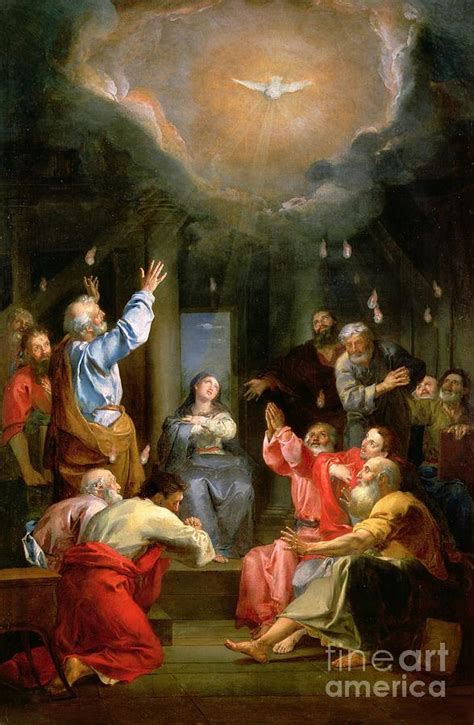 The Pentecost Painting By Louis Galloche Fine Art America