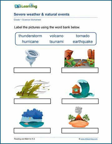 Natural sciences and technology (grade 5): Weather & Seasons Worksheets | K5 Learning