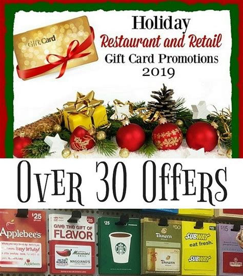 Maybe you would like to learn more about one of these? Holiday Gift Card Promotions 2019 - Over 30 Offers!