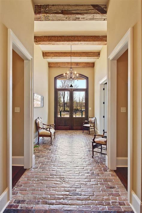 Since we chose to float the grout. Home - Blend Of Bites | Brick floor kitchen, Brick ...
