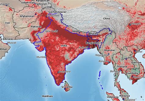 Population Density Map Of India