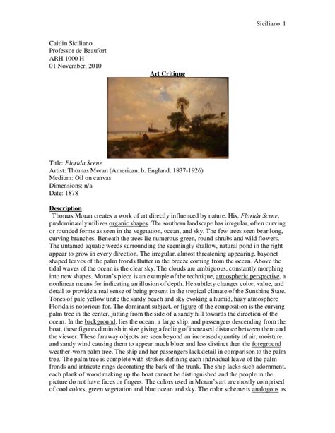 / 26+ research paper examples. Art Criticism student example