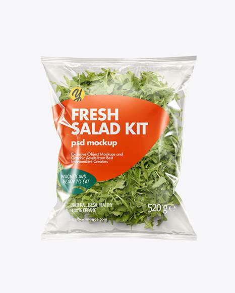 Download Plastic Bag With Rucola Salad Mockup in Bag & Sack Mockups ...