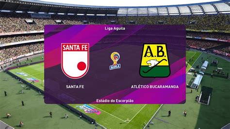 Cubrimiento en línea a través de colombia.com PES 2020 | Santa Fe vs Bucaramanga - Colombia Liga Aguila ...