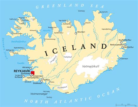 Iceland On A Map Osaka On A Map