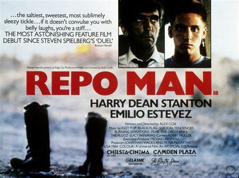 Repo man is a testament to that quick wit putting it within the cult realm. Image result for repo man movie 1985 | Best sci fi movie ...