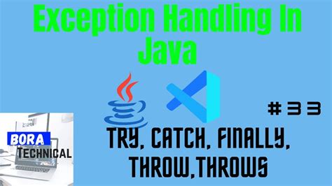 Exception Handling In Java 33 Try Catch Finally Throw Throws
