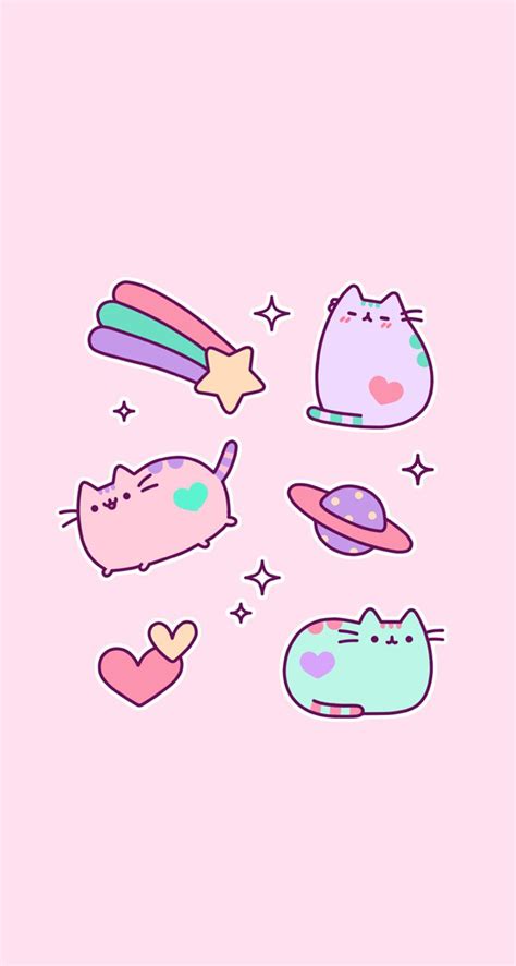 Pink Pastel Kawaii Iphone Wallpaper Fondos De Gato
