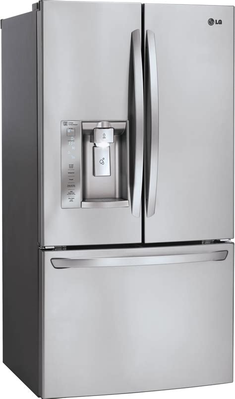lg lfxs24623s 33 inch french door refrigerator with slim spaceplus® ice maker spillprotector