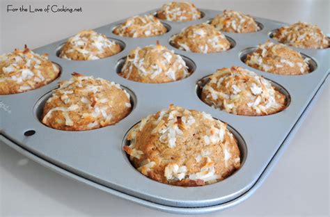 Banana Coconut And Pineapple Muffins For The Love Of Cooking