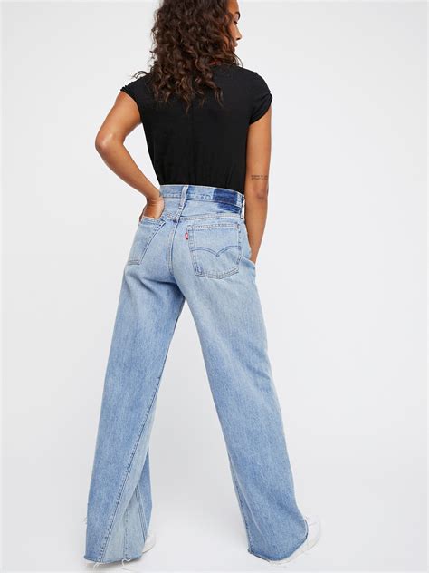 Levis Altered Wide Leg Jeans Wide Leg Jeans Levi Relaxed Fit