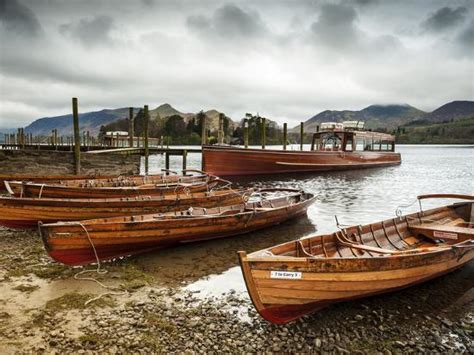 Keswick Launch Boats Derwent Water Lake District National Park Cumbria England