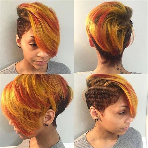 Voice Of Hair On Instagram STYLIST FEATURE Color Crushing On This Shortcut Styled By